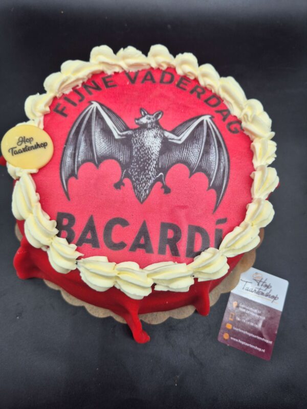 Bacardi Dop taart 6-8 personen
